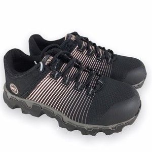 NEW Timberland Womens Size 6.5 Pro Alloy Toe Safety Work Shoes Pink‎ & Black